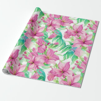 Papier Cadeau Motif floral Pouakenikeni Fleurs