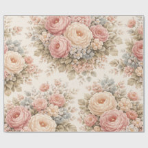 Motif floral Rose vintage | Pastel élégant