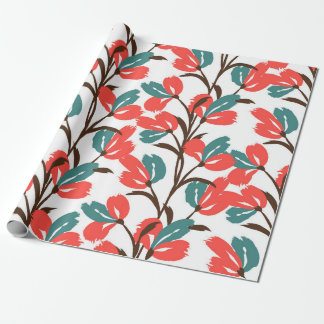 Papier Cadeau Motif floral sans soudure. Joli arrière - plan flo