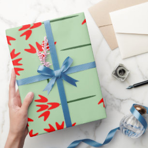 Papier Cadeau Motif floral simple