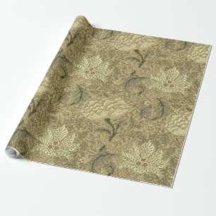 Papier Cadeau Motif floral William Morris Windrush : Vintage