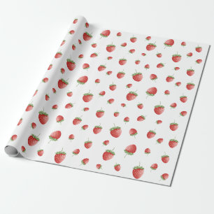 Papier Cadeau Motif fraise