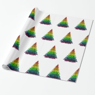 Papier Cadeau Motif Gay pride du drapeau de Noël