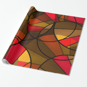 Papier Cadeau Motif géométrique abstrait