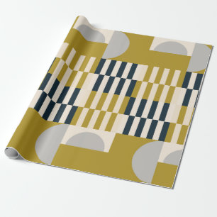 Papier Cadeau Motif géométrique abstrait moderne et transparen