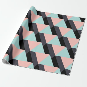Papier Cadeau Motif géométrique aux couleurs pastel