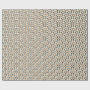 Papier Cadeau Motif géométrique cubiste moderne abstrait de tria