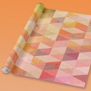 Papier Cadeau Motif géométrique de triangle mou