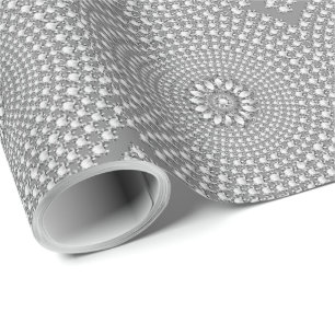 Papier Cadeau Motif géométrique Diamants blancs
