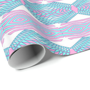 Papier Cadeau Motif géométrique ethnique