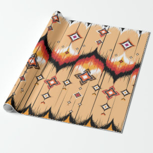 Papier Cadeau Motif géométrique ethnique Abstrait, Ikat geo