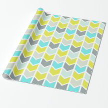 Motif géométrique gris jaune bleu de Chevron