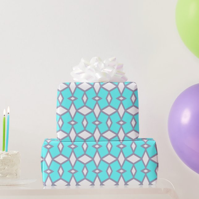 Papier Cadeau Motif géométrique minimaliste (Cadeaux de fête)