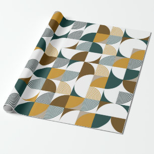 Papier Cadeau Motif géométrique moderne et transparent