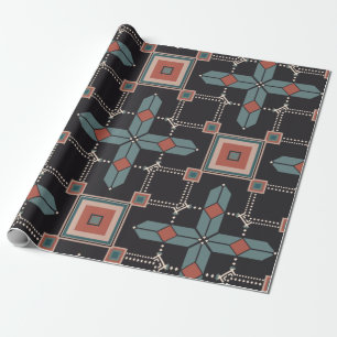 Papier Cadeau Motif géométrique Vintage tendance