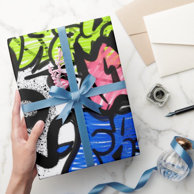 Papier Cadeau Motif Graffiti (Cadeaux)