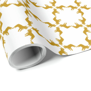 Papier Cadeau Motif graphique de Bouledogue français de luxe