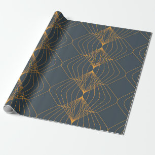 Papier Cadeau Motif graphique géométrique chic, élégant et simpl