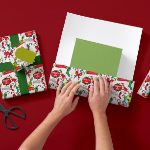 Papier Cadeau Motif Grincheux Méchant ou Gentil
