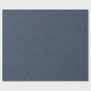 Papier Cadeau Motif gris bleu piano à l'aquarelle élégant