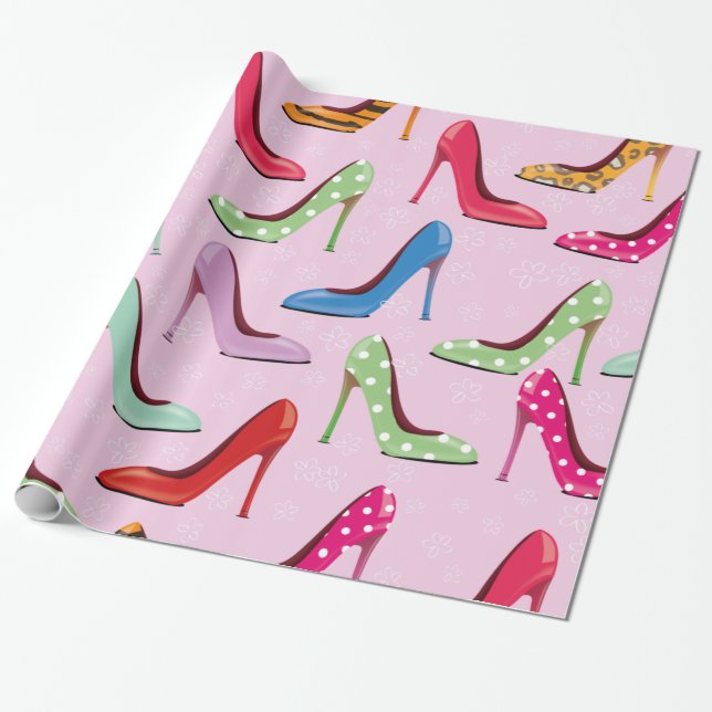 Papier Cadeau motif haut talons (Déroulé)