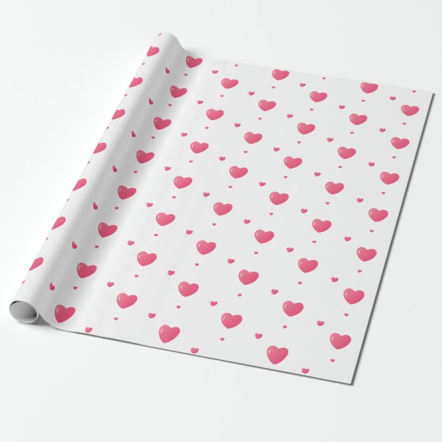 Papier cadeau Motif Heart (Déroulé)