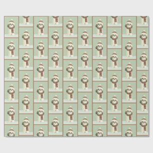 Papier Cadeau Motif hivernal de Shih Tzu