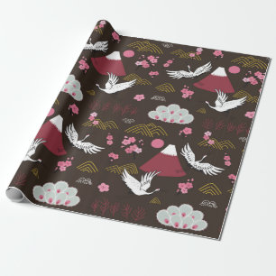 Papier Cadeau Motif japonais traditionnel sans couture avec