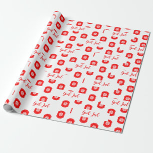 Papier Cadeau Motif Joyeux Noël Cadeau de Fêtes