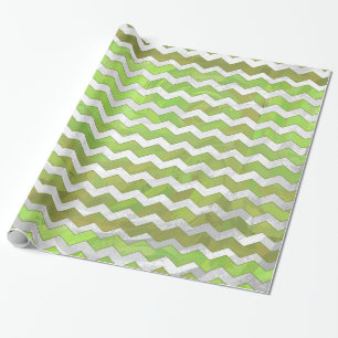 Papier Cadeau Motif Kiwi Bash Green Chevron