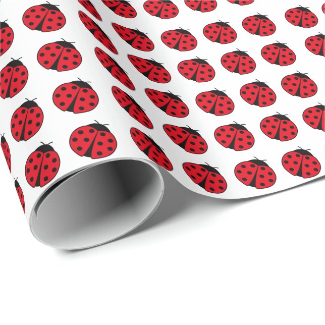 Papier Cadeau Motif Ladybug (Coin rond)