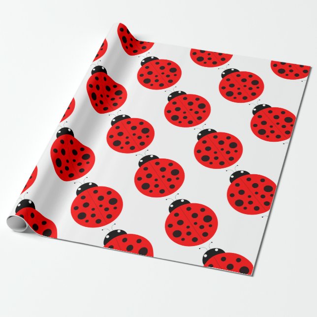Papier Cadeau Motif Ladybug (Déroulé)