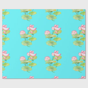 Papier Cadeau Motif Lotus Vibrant