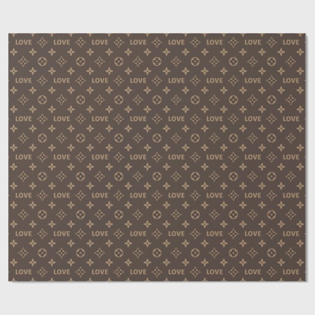 Papier Cadeau Motif Louis Vuitton (Plat)