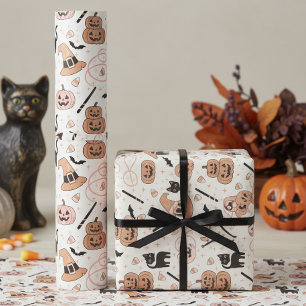 Papier Cadeau Motif Magique d'Halloween Spooks & Spells ID1327