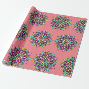 Papier Cadeau motif mandala
