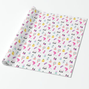 Papier Cadeau Motif Maquillage, Salon, Beauté, Produits de soin