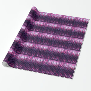Papier Cadeau Motif métallique pourpre de peau de serpent