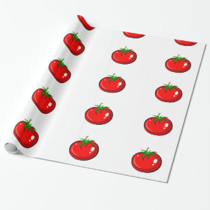 Papier Cadeau Motif mignon de tomate