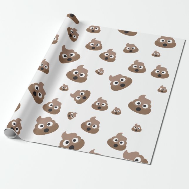 Papier Cadeau Motif mignon d'Emoji de dunette (Déroulé)