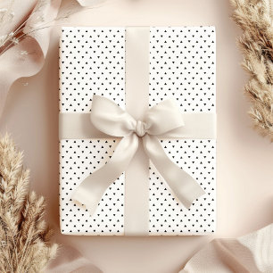 Papier Cadeau Motif minimaliste moderne noir et blanc