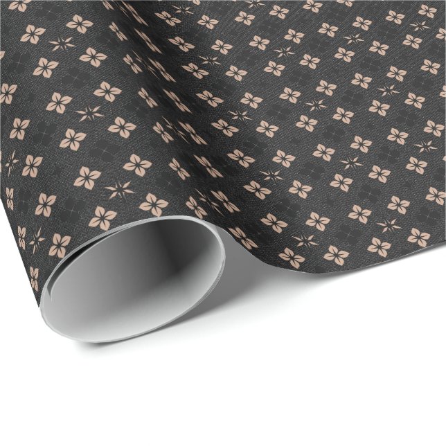 Papier Cadeau Motif moderne classique élégant (Coin rond)