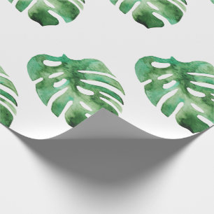 Papier Cadeau Motif Monstera Leaf