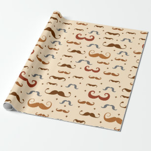 Papier Cadeau Motif Moustache