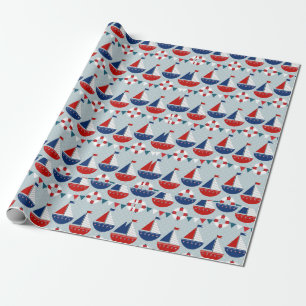Papier Cadeau Motif nautique