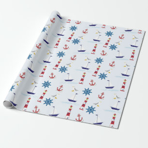 Papier Cadeau Motif nautique