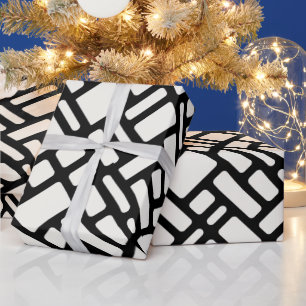 Papier Cadeau Motif noir blanc mignon