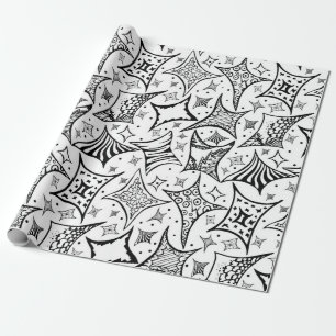 Papier Cadeau motif noir et blanc