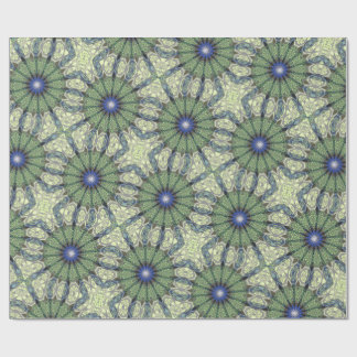 Papier Cadeau motif numérique solaire vert clair 