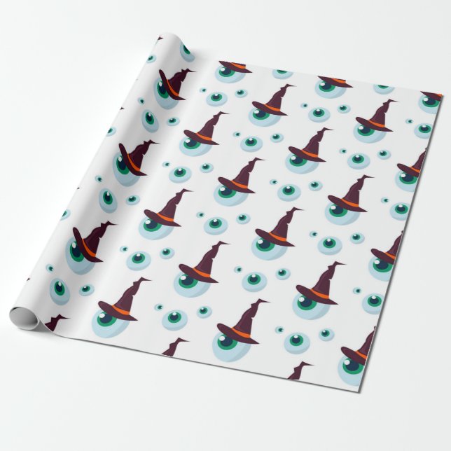 Papier Cadeau Motif Œil de Sorcière (Déroulé)